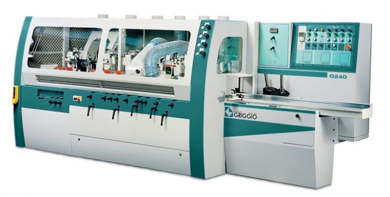 Strugarka czterostronna, listwiarka 4 głowicowa szerokość blatu podawczego 330 mm GRIGGIO G 433