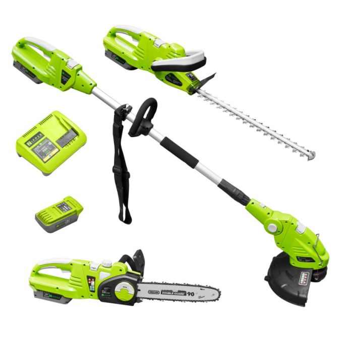 Akumulatorowy zestaw do pielęgnacji ogrodu 3w1 Zipper ZI-GPS40V-AKKU