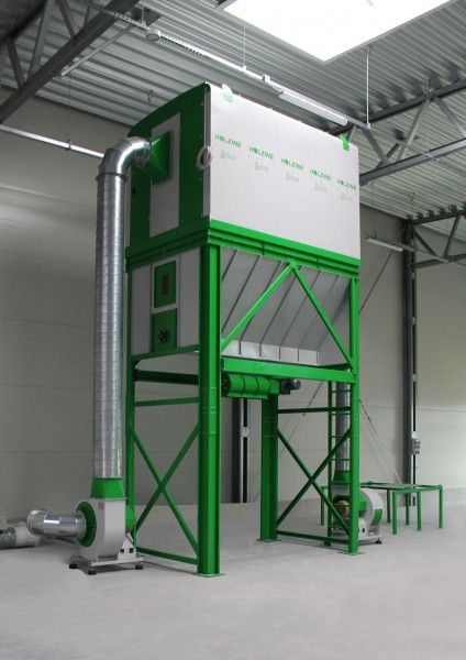 Odciąg do trocin HOLZING RLA X3 VIBER Power 28.800 m3/h z podajnikiem ślimakowym trocin (śluza celkowa, żmijka)