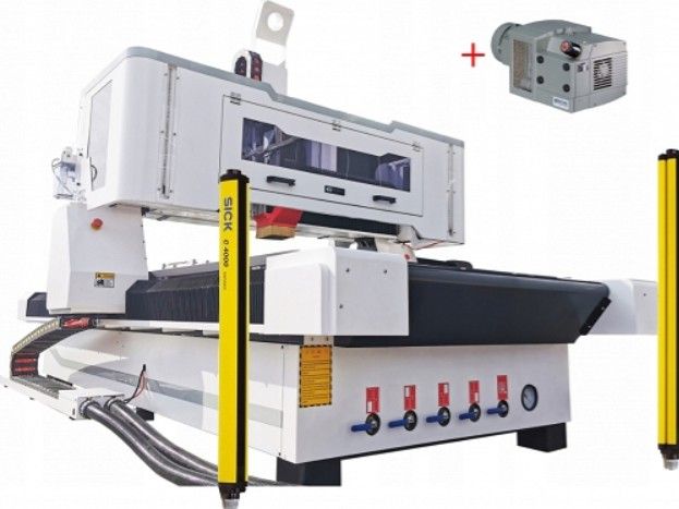 Frezarka CNC 1325S INDUSTRY ATC Ploter frezujący 9kW + pompa próżniowa Becker KVT 3.140