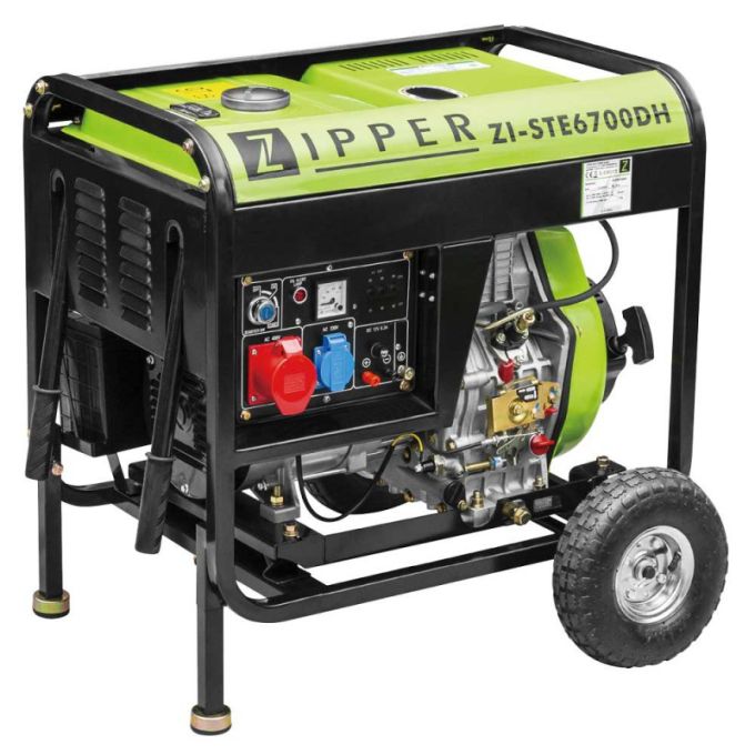 Budowlany Generator Agregat Prądu Zipper ZI-STE6700DH