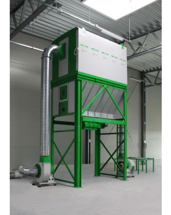 Odciąg do trocin HOLZING RLA X3 VIBER Power 28.800 m3/h z podajnikiem ślimakowym trocin (śluza celkowa, żmijka)