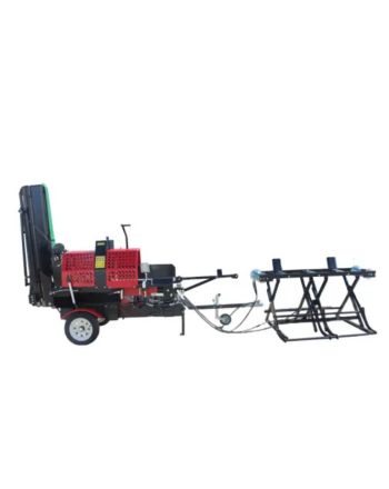 Hydrauliczny podajnik kłód drewna do piło-łuparek OPTIMAT
