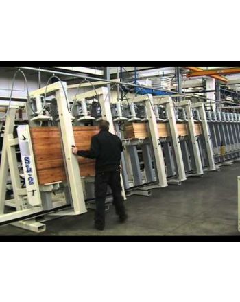 Prasa hydrauliczna do klejenia krawędzi laminowanych belek STROMAB SL2-SL3